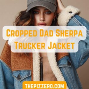 cropped dad sherpa trucker jacket